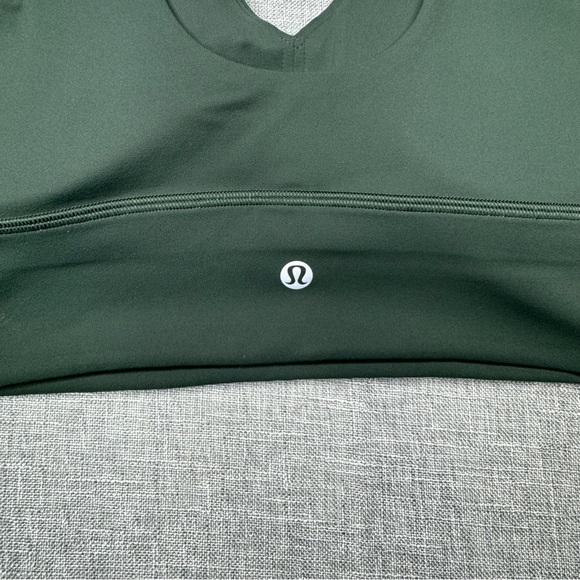 Lululemon Align V Neck Bra C/D Cup Dark Forest Green Size 14 NWT - Picture 7 of 8